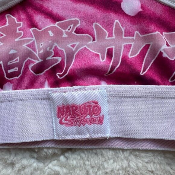 PSD | Womens Naruto Sakura Impact Sports Bra Pink | Size Large - Picture 4 of 8